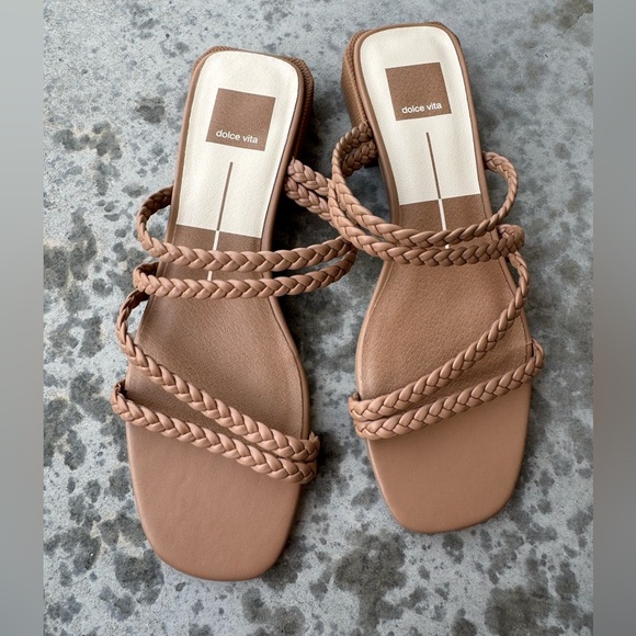 Dolce Vita Hydie Women's Heeled Sandal in Cafe Stella Tan Sz 8 new - Picture 9 of 10